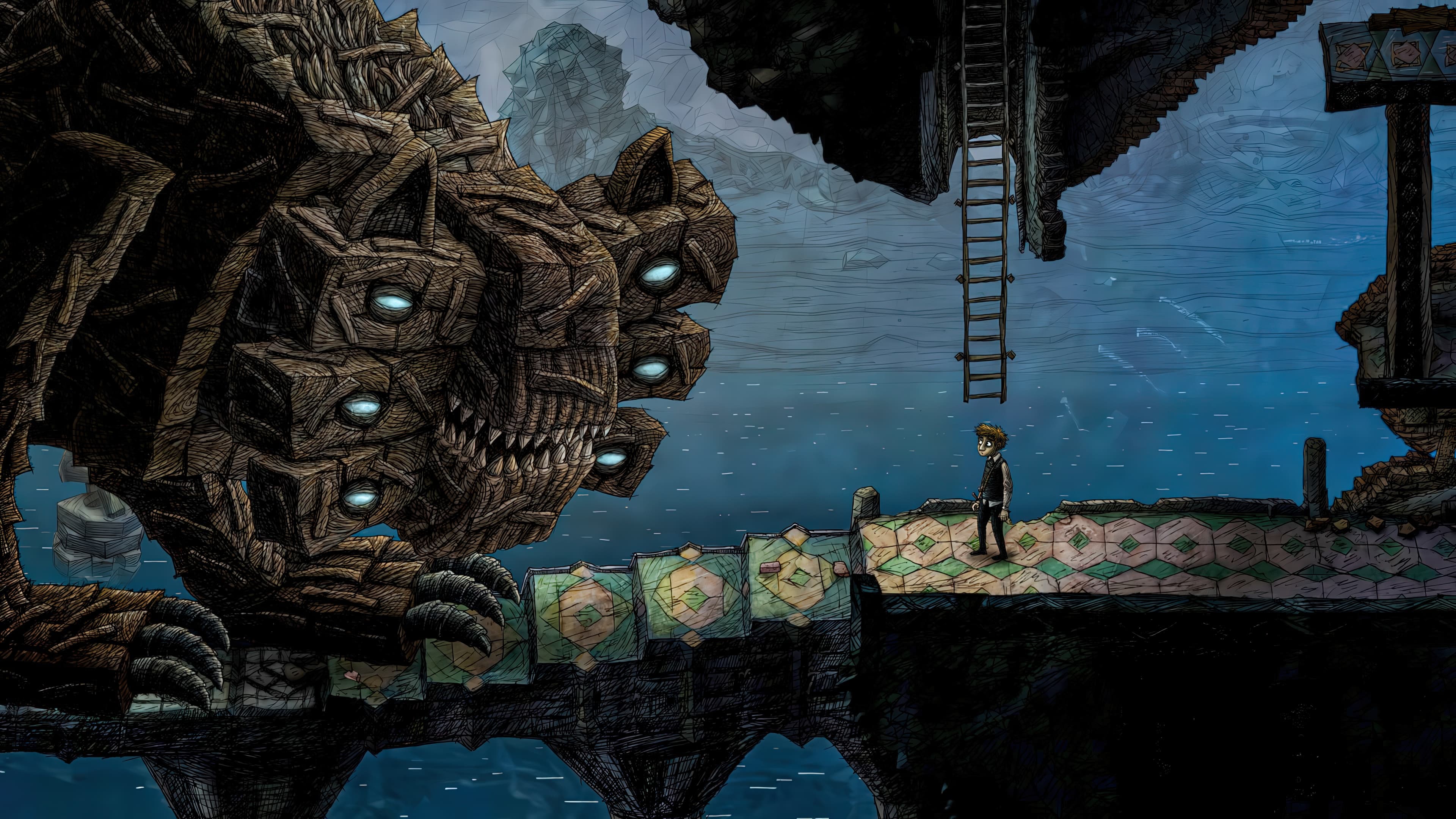 Met this lil puppy. I think he loves me