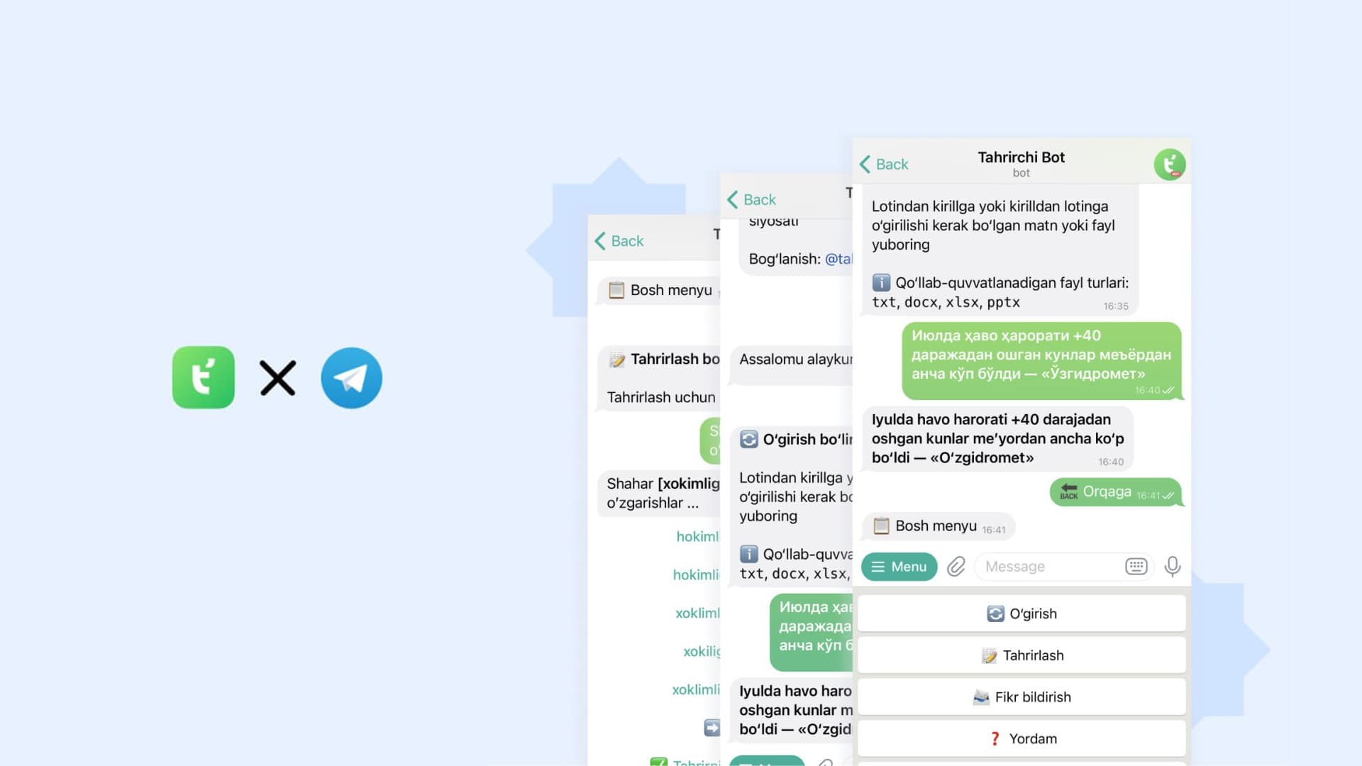 Tahrirchi Bot preview
