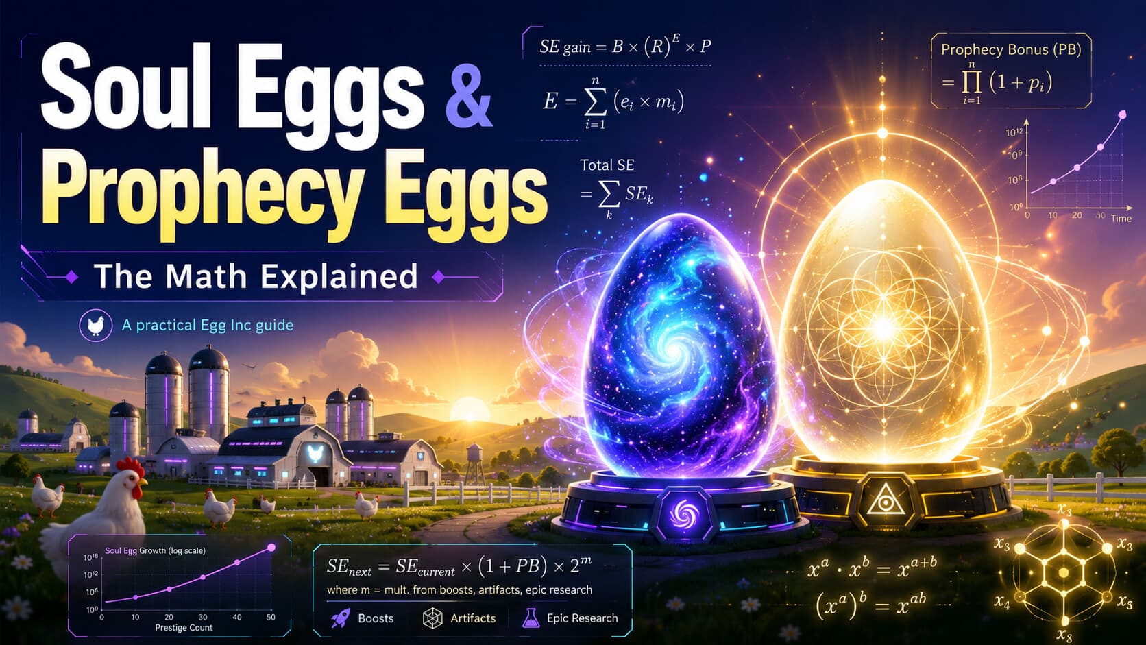 How Soul Eggs and Prophecy Eggs Work in Egg, Inc. - The Math Explained banner